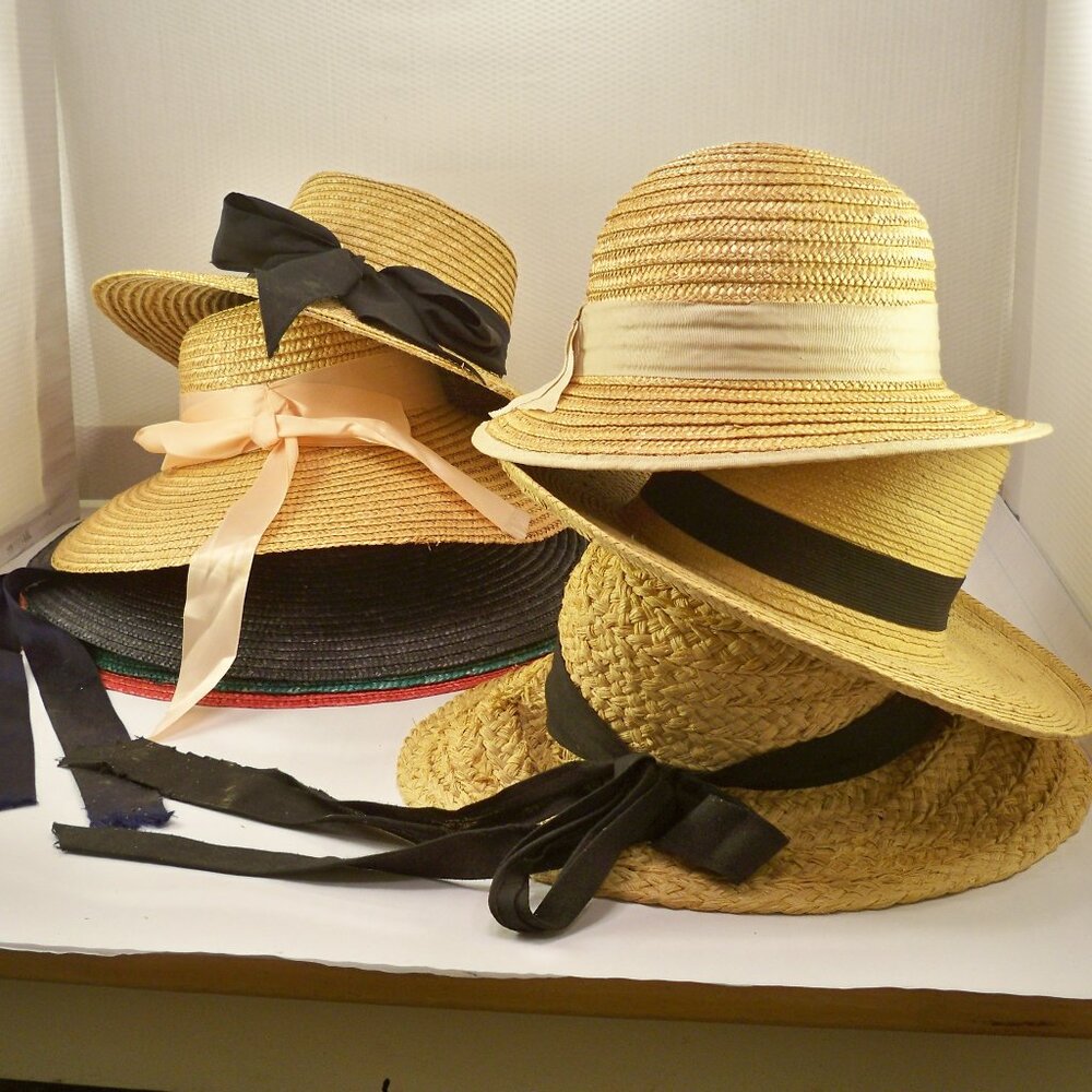 8 Assorted Straw *Hats